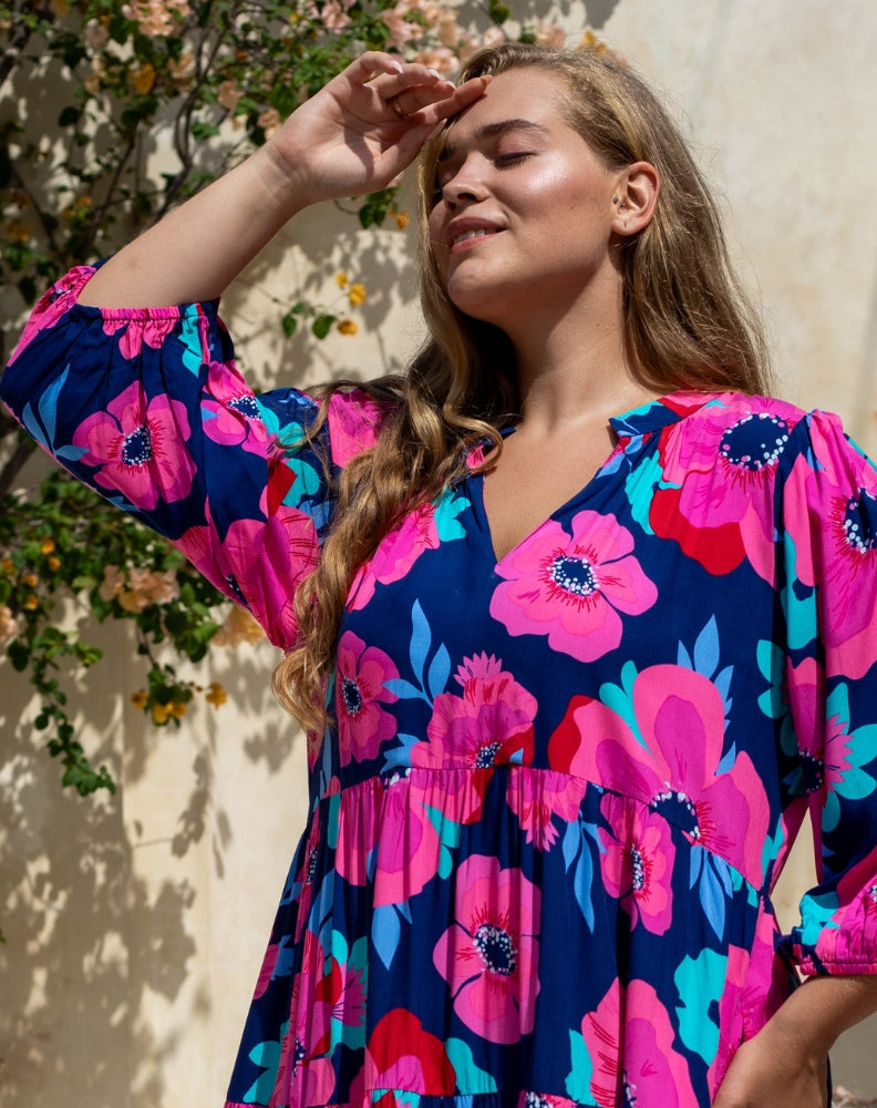 Elena™ - Elegante bloemenjurk