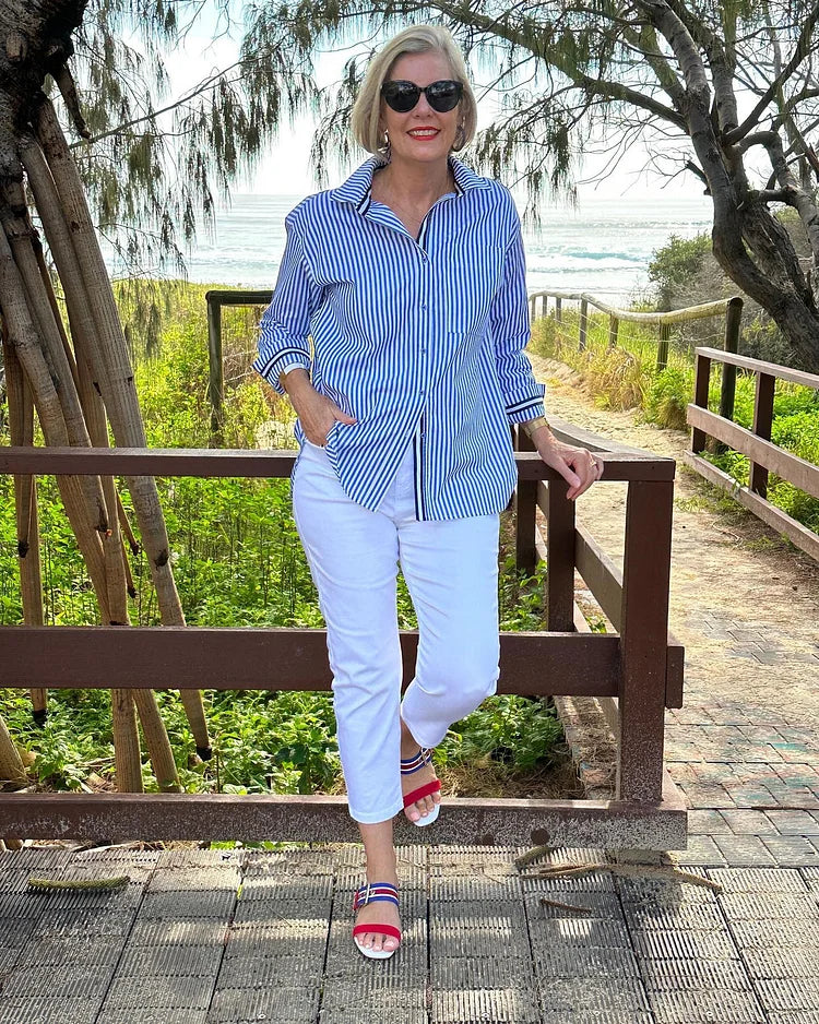 Ellen™ | Gestreepte Shirt