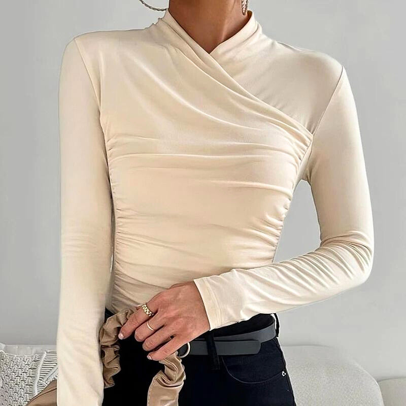 Jane™ | Klassieke Cross-Neck Top
