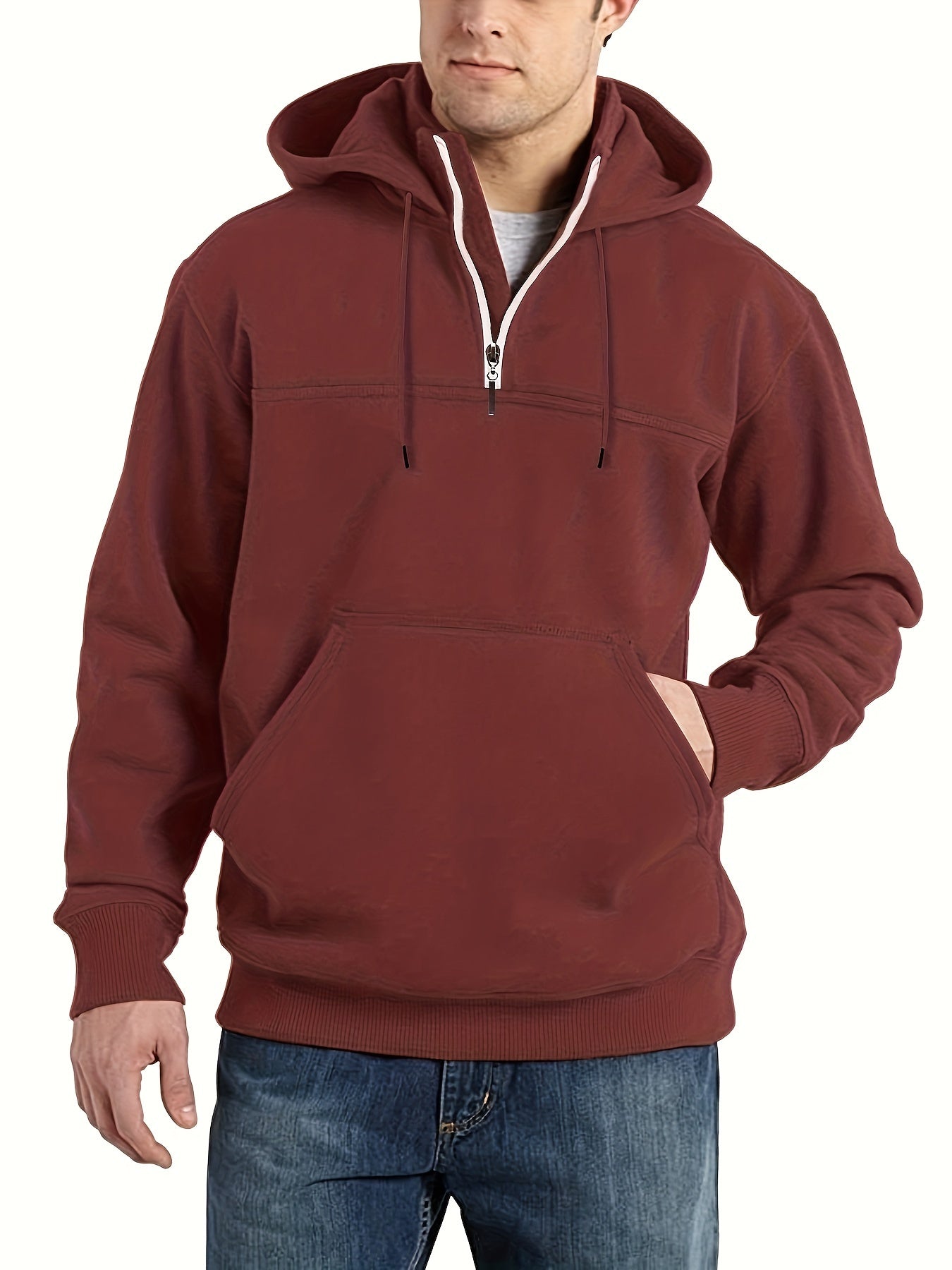 Shane – Hoodie met halve rits