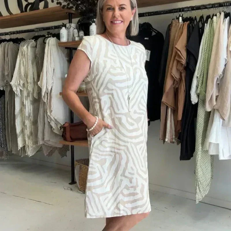 Bente™ – Comfortabele Jurk met Mooi Patroon