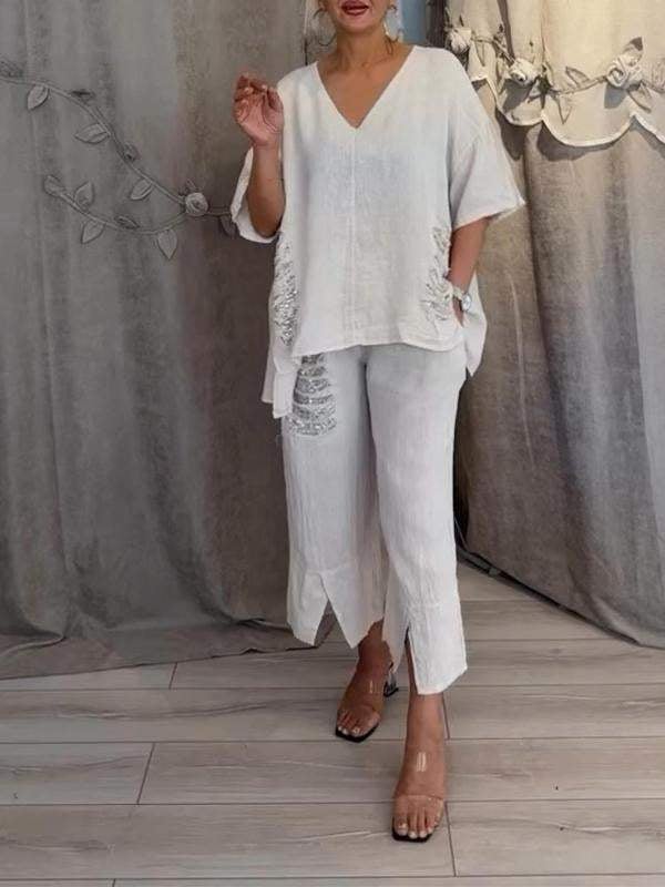 Demi™ Set – Luchtige Tweedelige Zomerset met Unieke Details