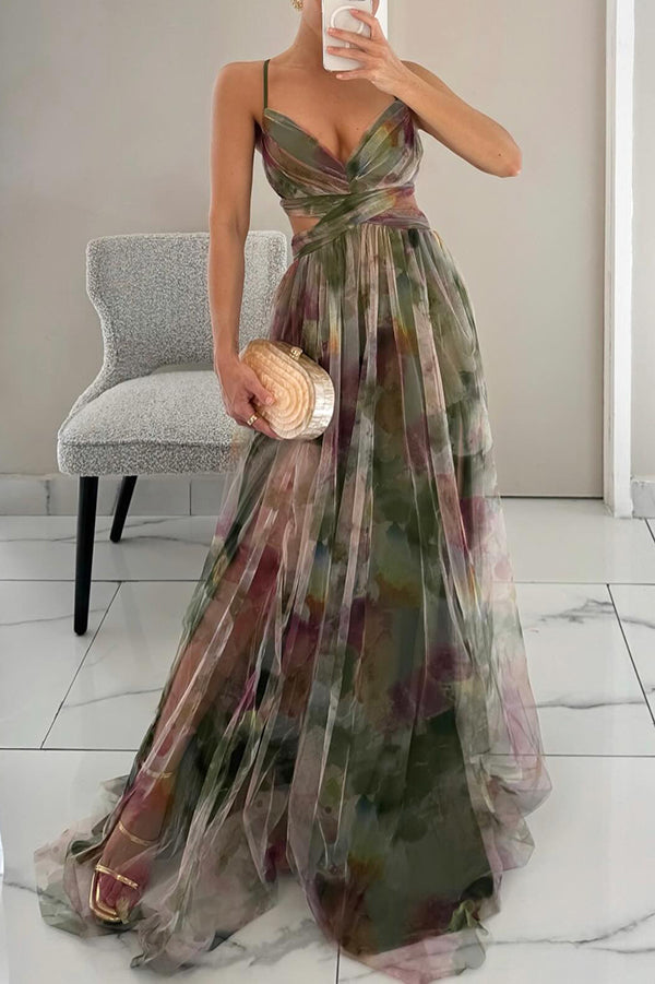 Arabel - Prachtige maxi jurk met bloemenprint