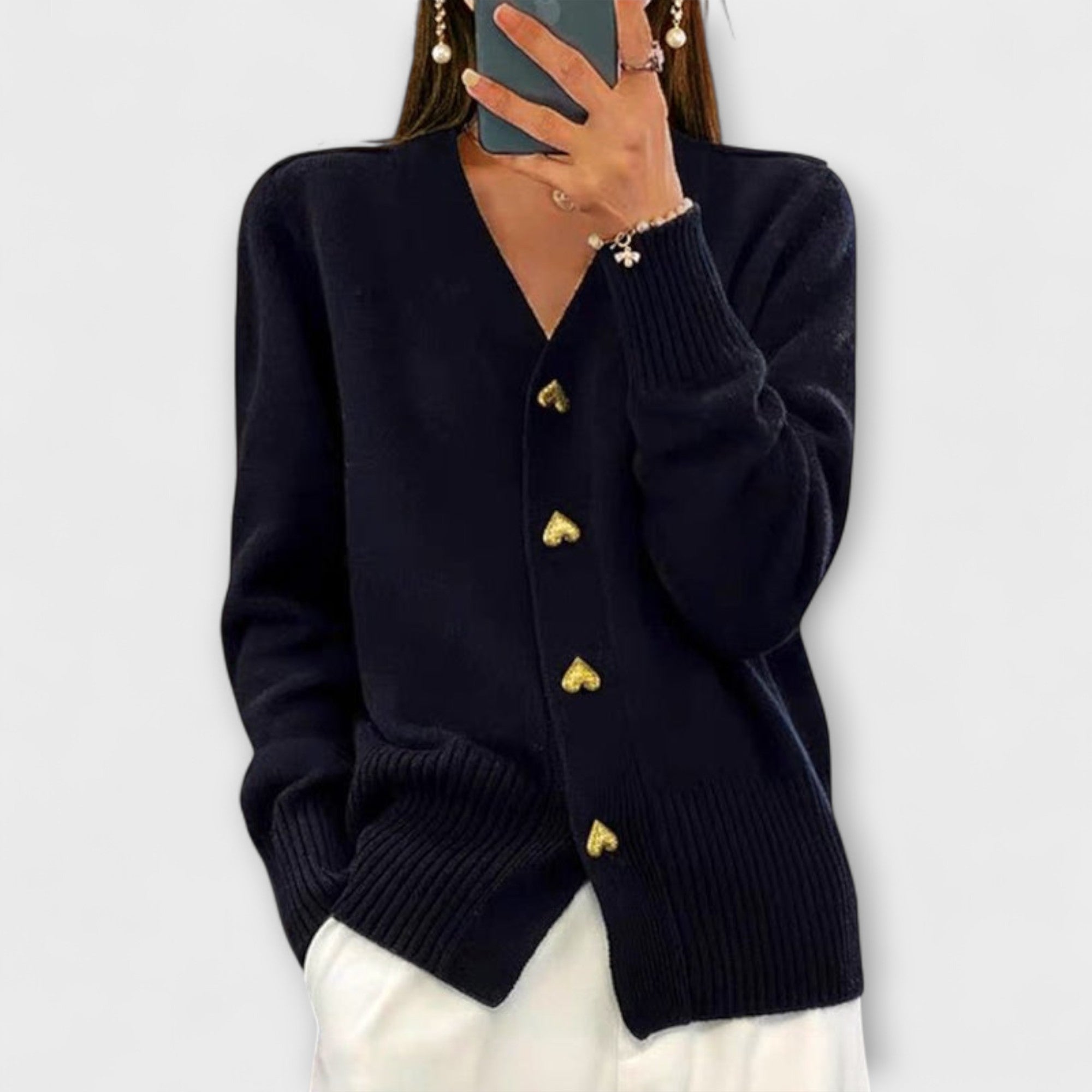 Marij – Damestrui met V-hals in vintage-look