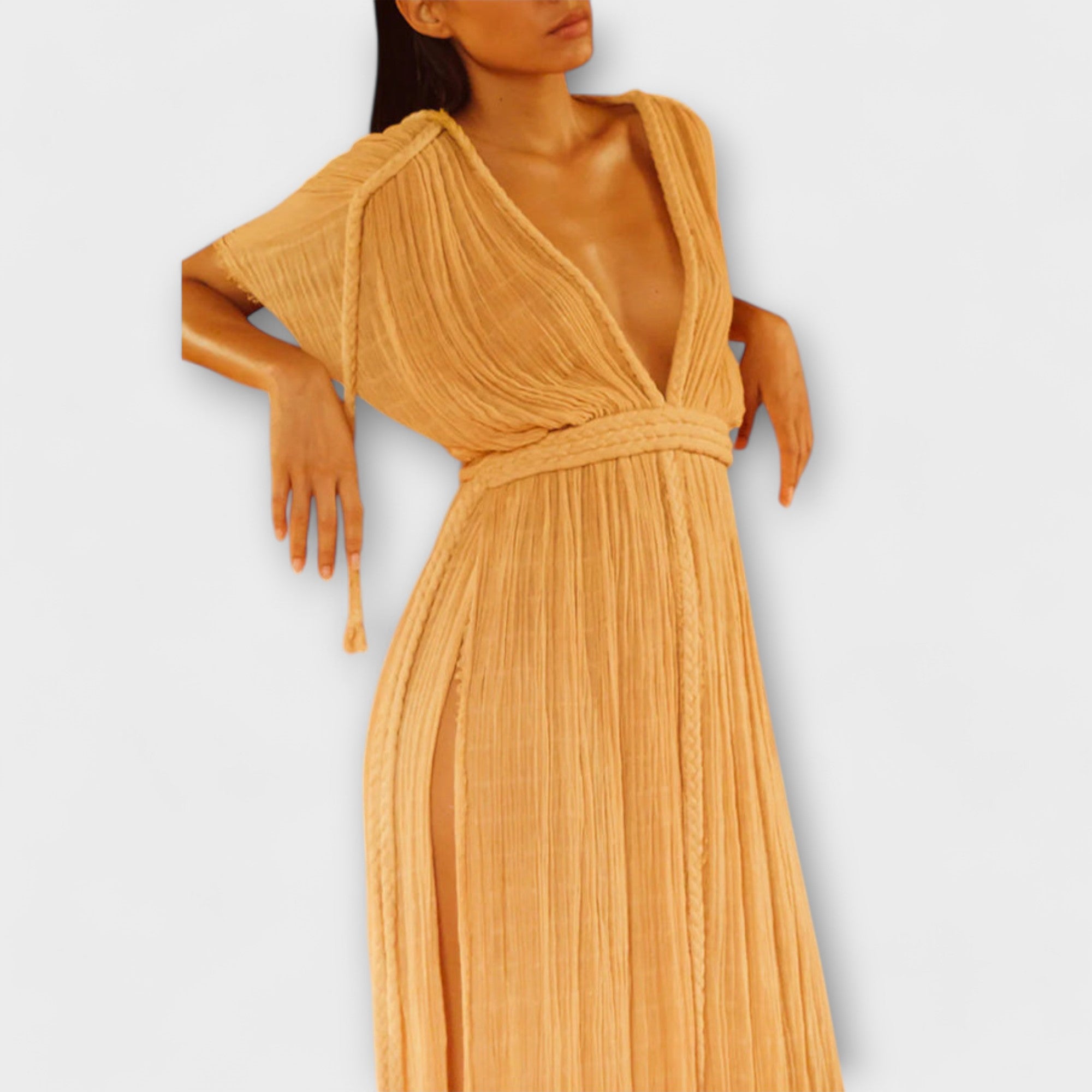Kimono-Maxikleed in Griekse stijl