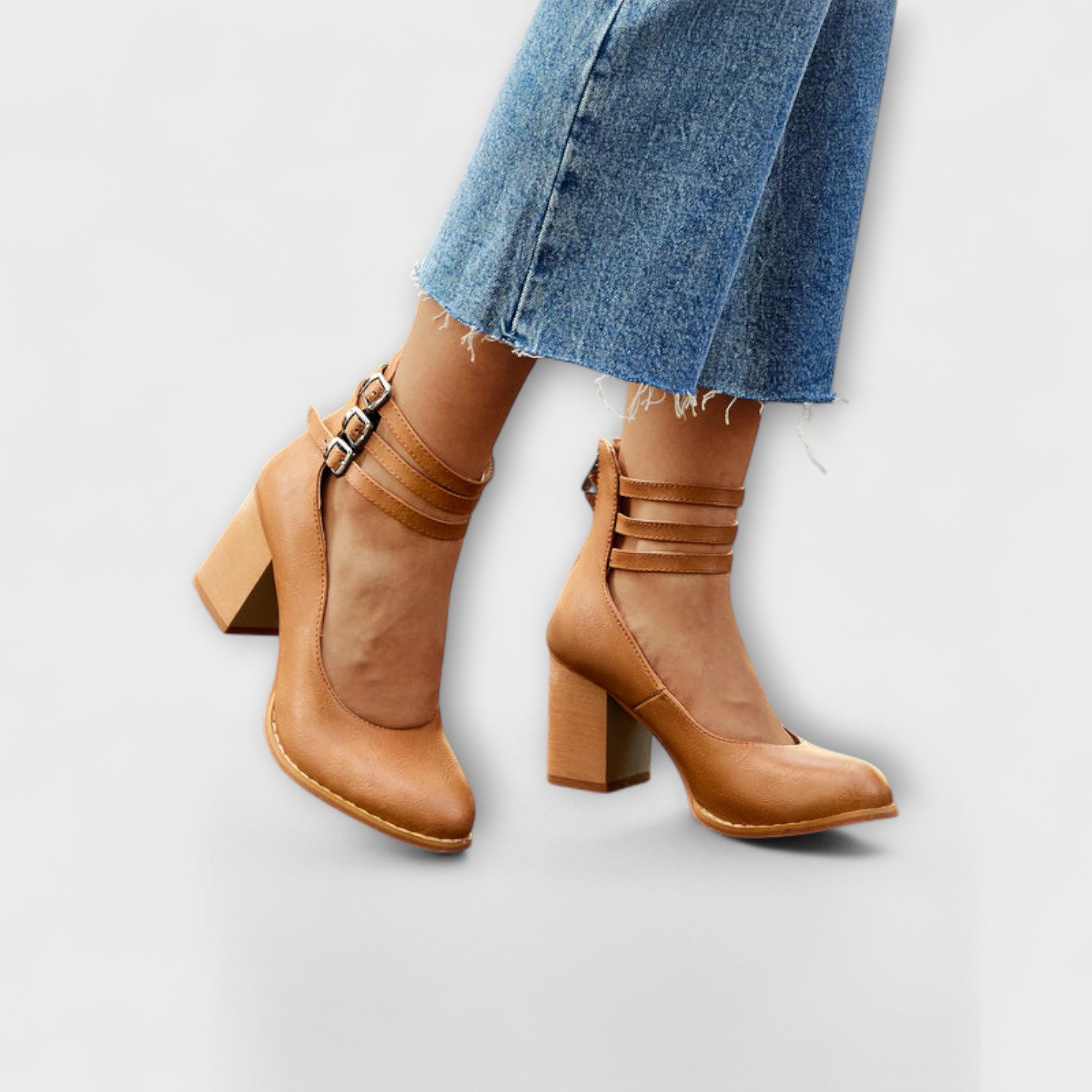 Hannah - Chunky Hakken met Casual Enkelschoenen