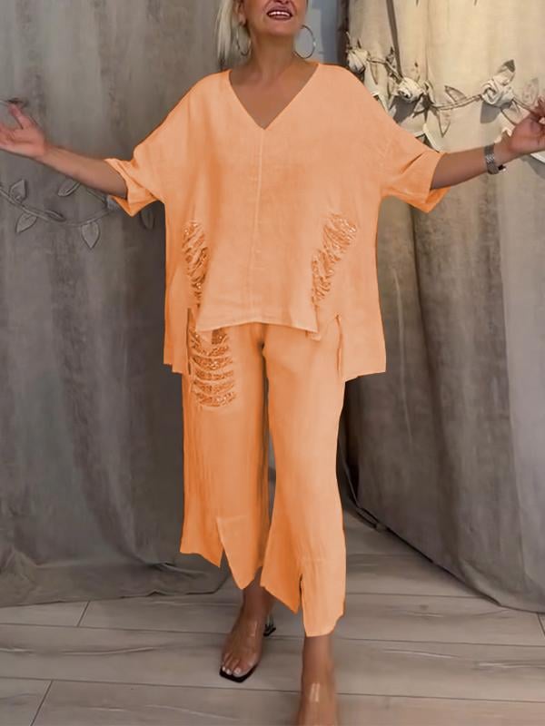 Demi™ Set – Luchtige Tweedelige Zomerset met Unieke Details