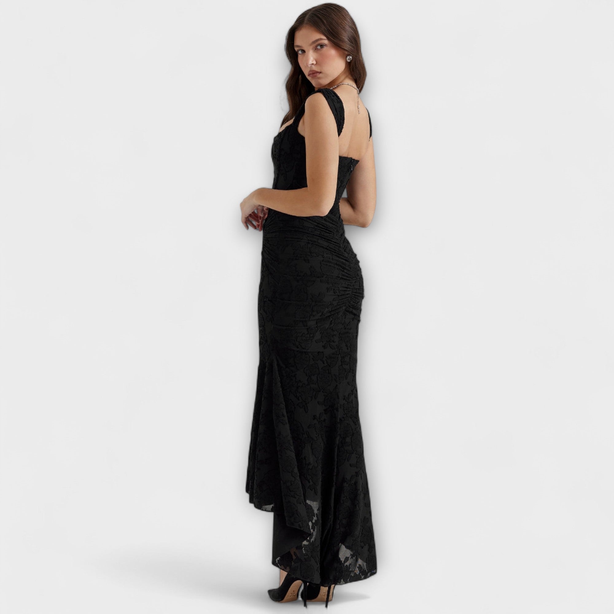 Renske - Lange jurk met elegante en verfijnde korsetten