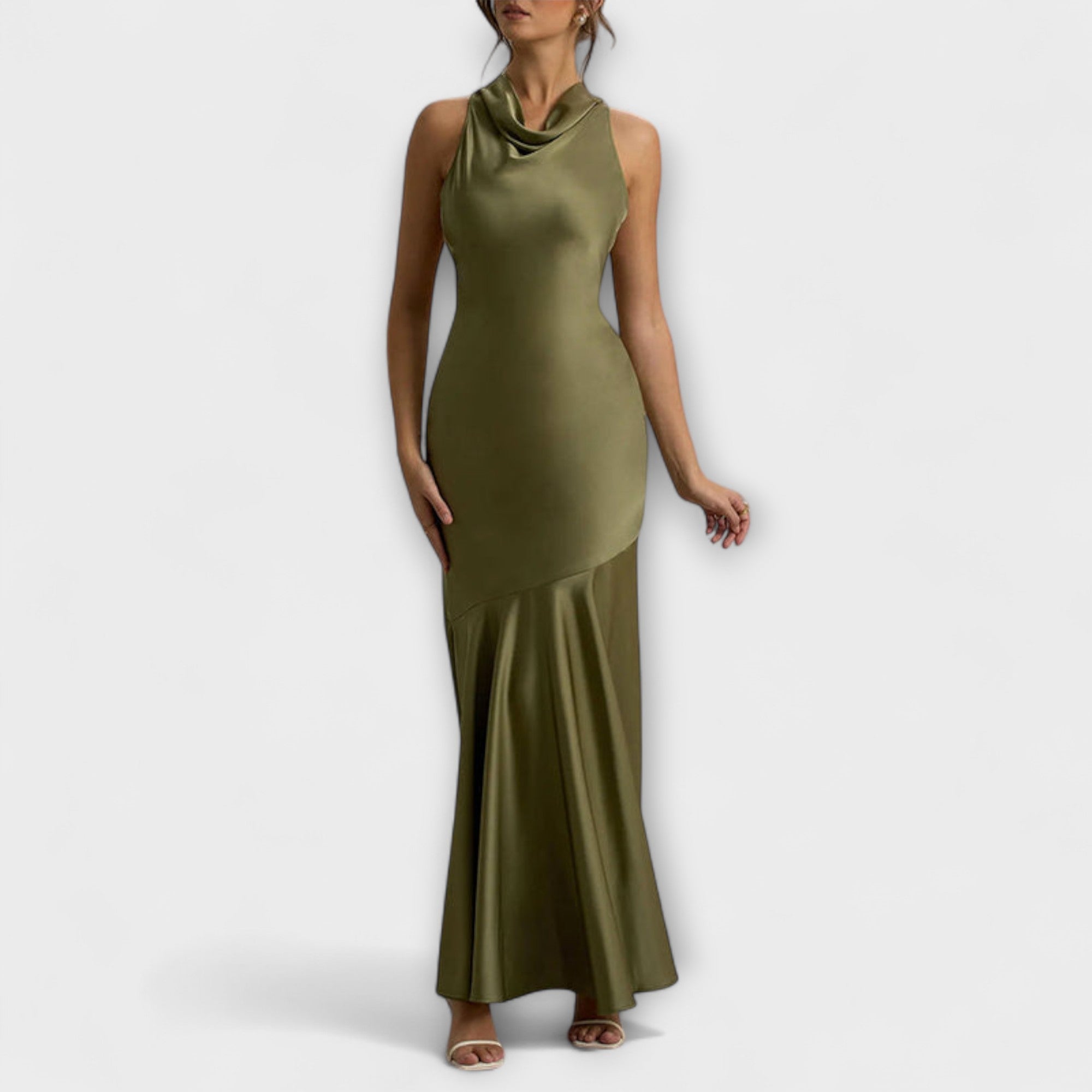Lennon - Elegante Maxijurk van Satijn