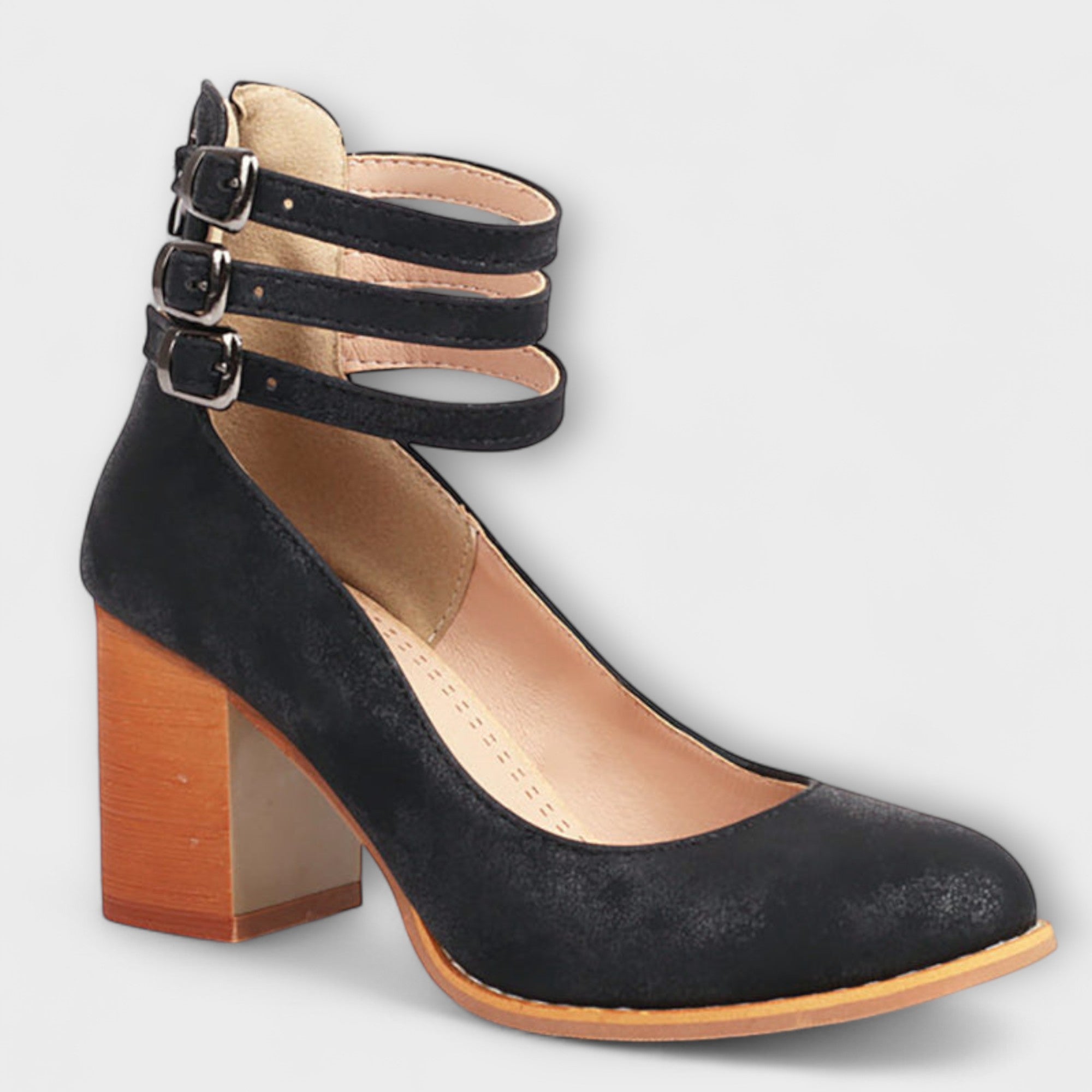 Hannah - Chunky Hakken met Casual Enkelschoenen
