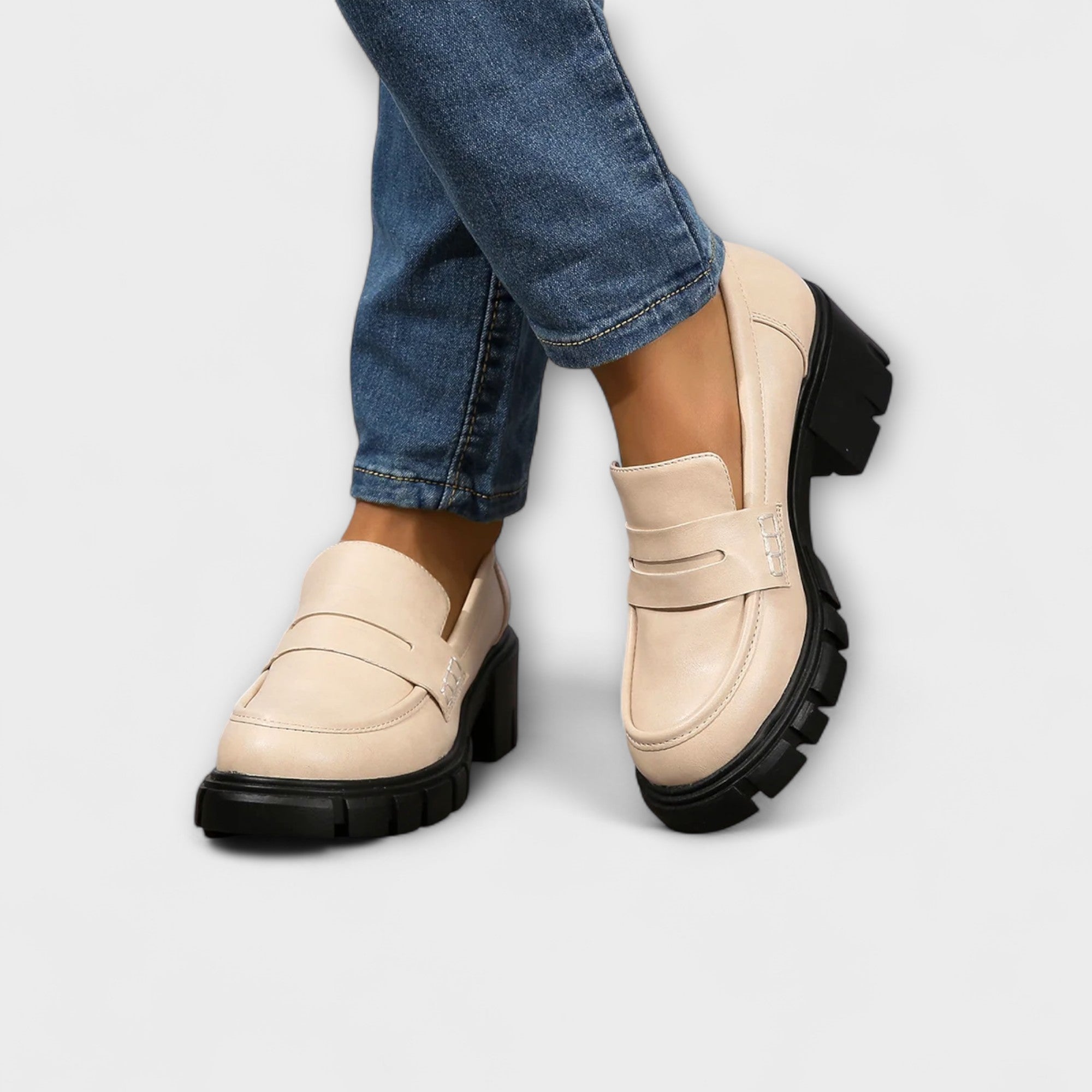 Harriet - Casual Loafers met Chunky Hak