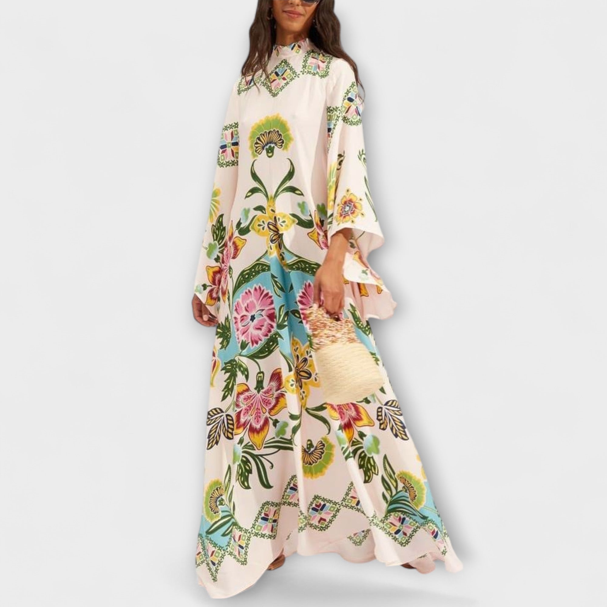 Lisa - Elegante Maxikleid met bloemendruk en vloeiende ontwerp