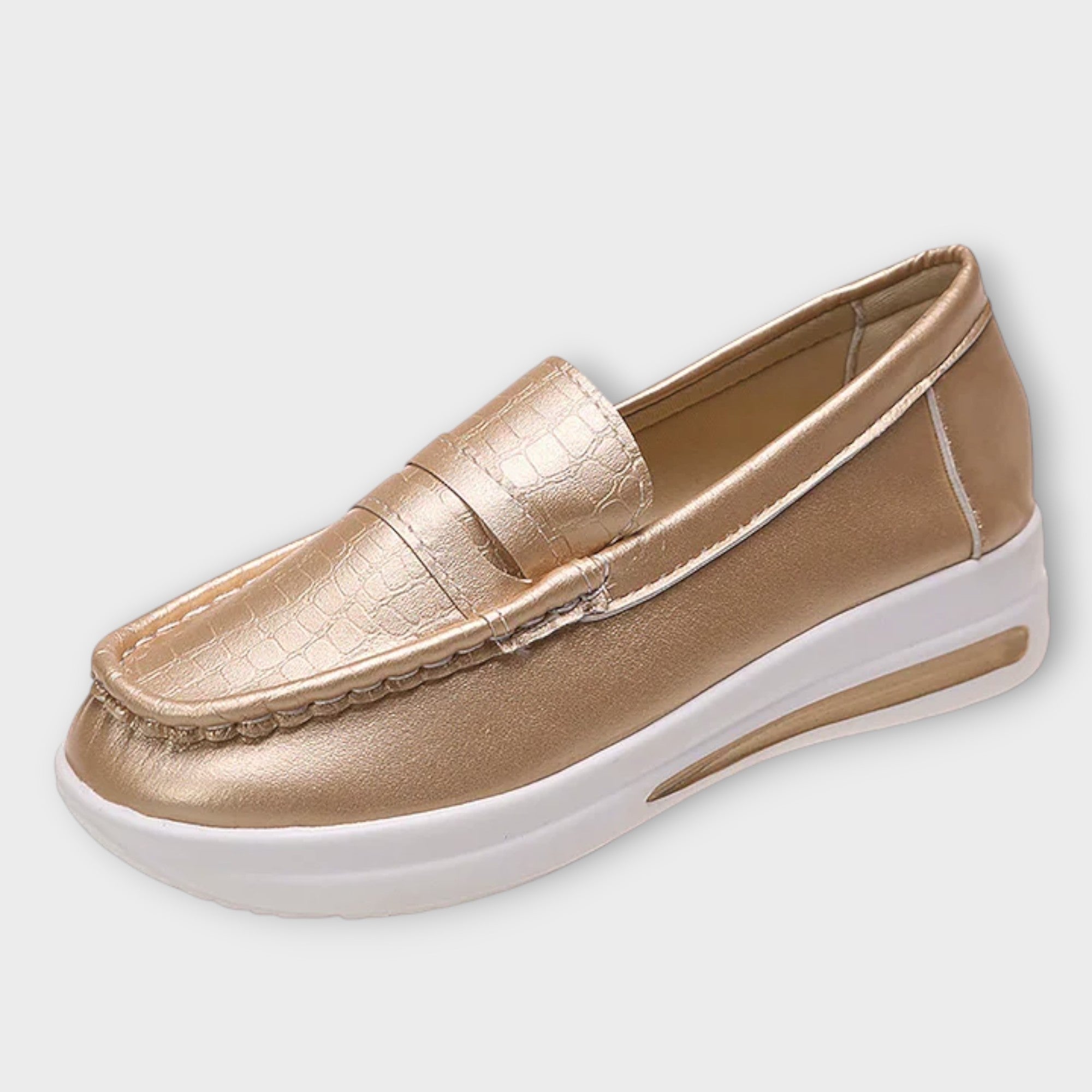 Anna - Bedrukte Naad Lage Slippers