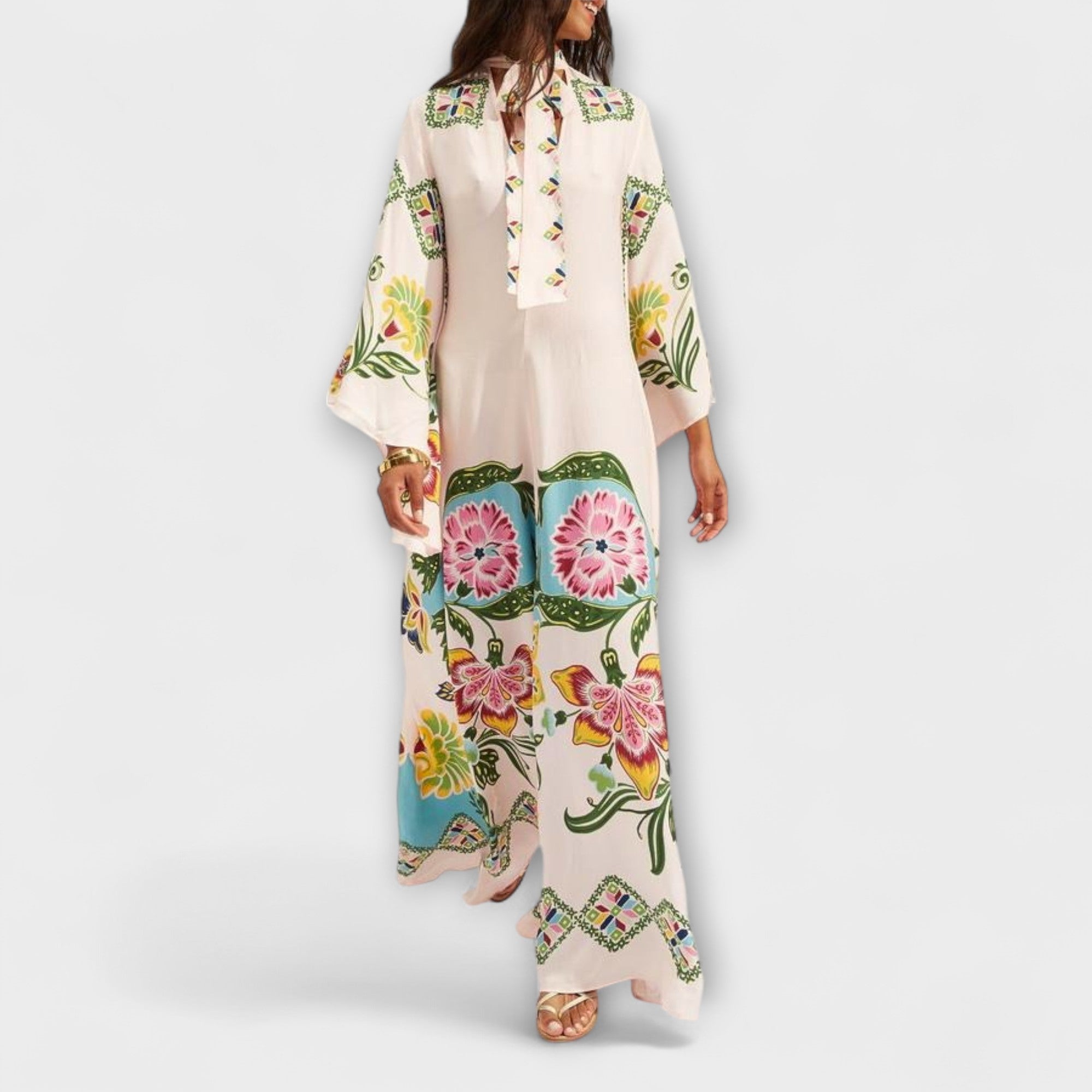 Lisa - Elegante Maxikleid met bloemendruk en vloeiende ontwerp