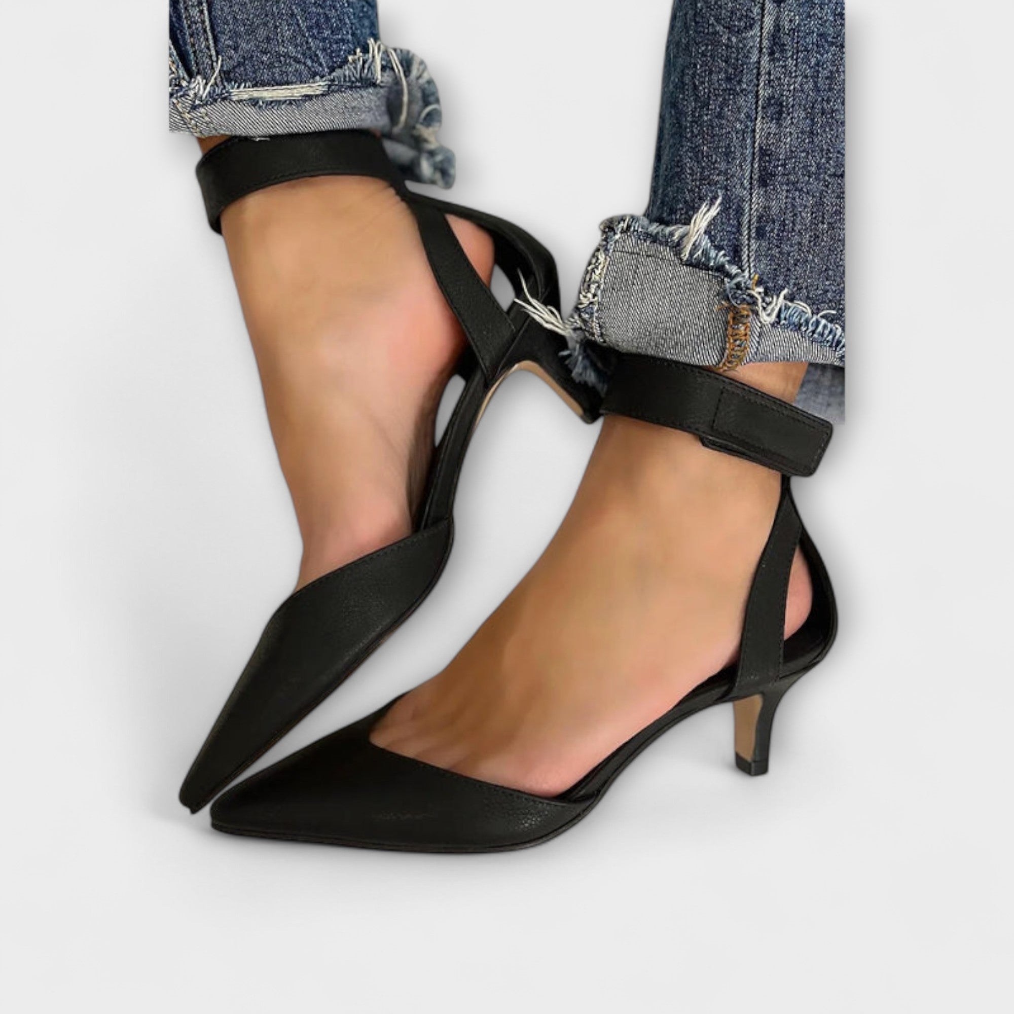 Olivia - Zwarte Kitten Heels