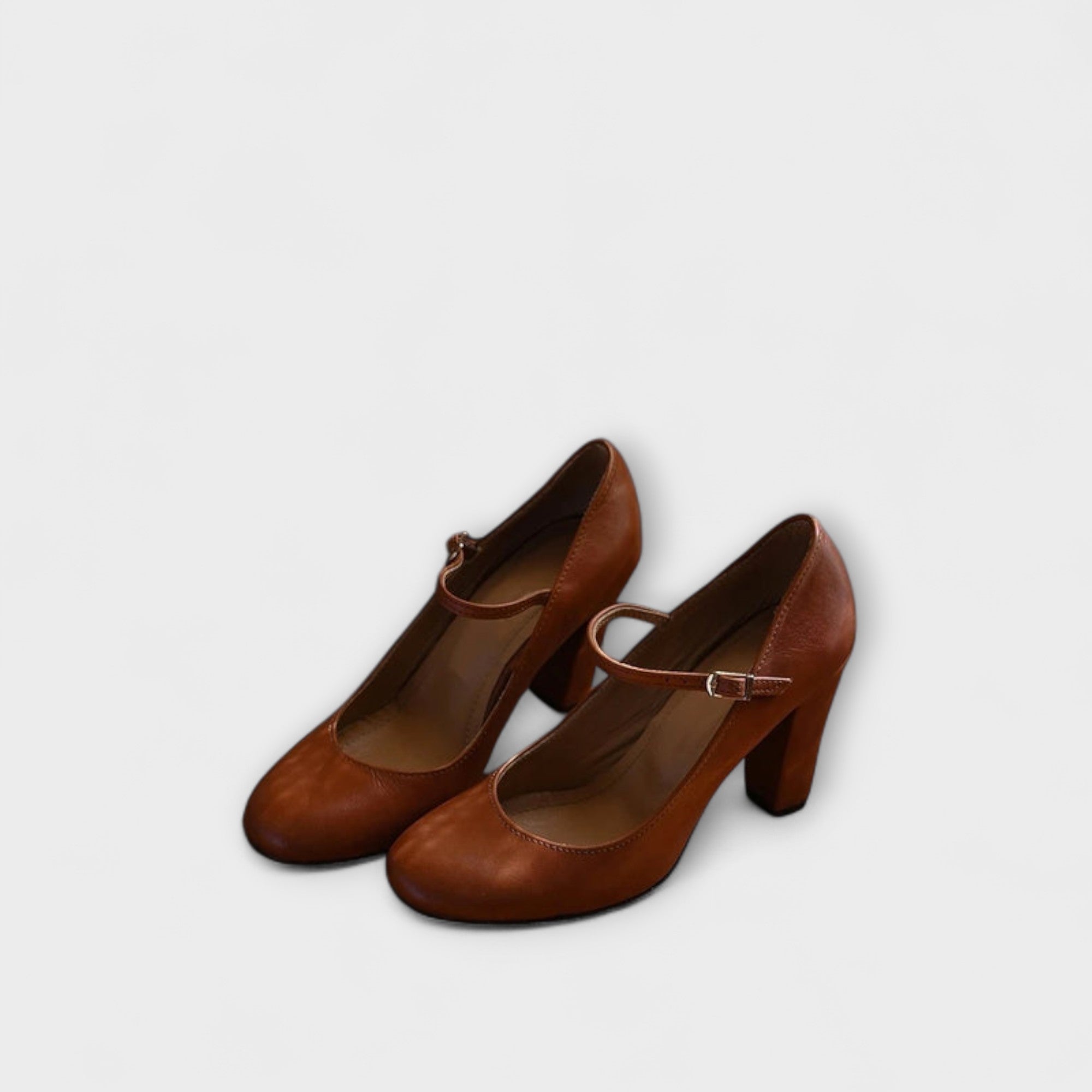 Melissa - Bruine chunky lage hakken
