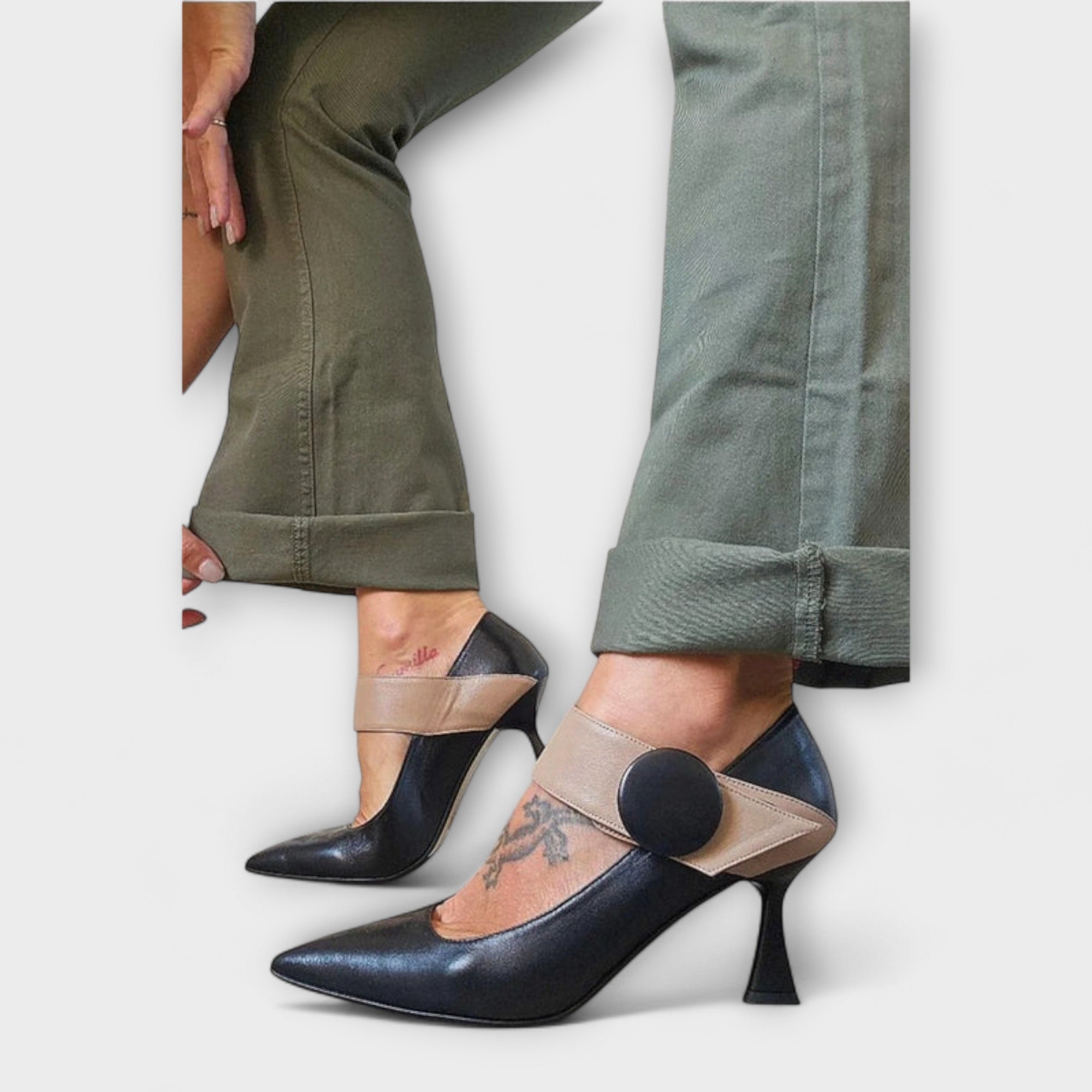 Emily - Puntige zwarte stilettos