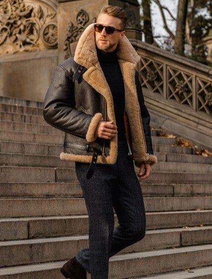 Kristian™ - Premium jas in shearling-stijl
