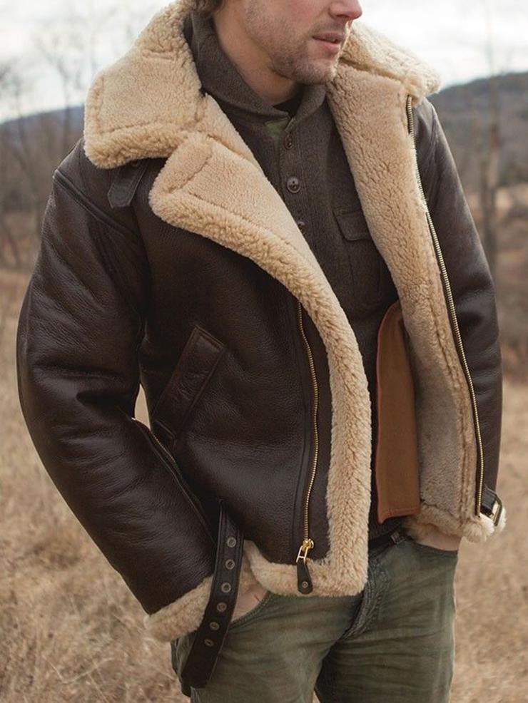 Kristian™ - Premium jas in shearling-stijl
