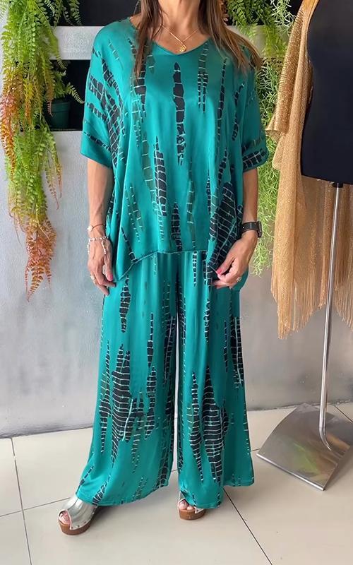 Marie - Avslappnad Tryckt Set