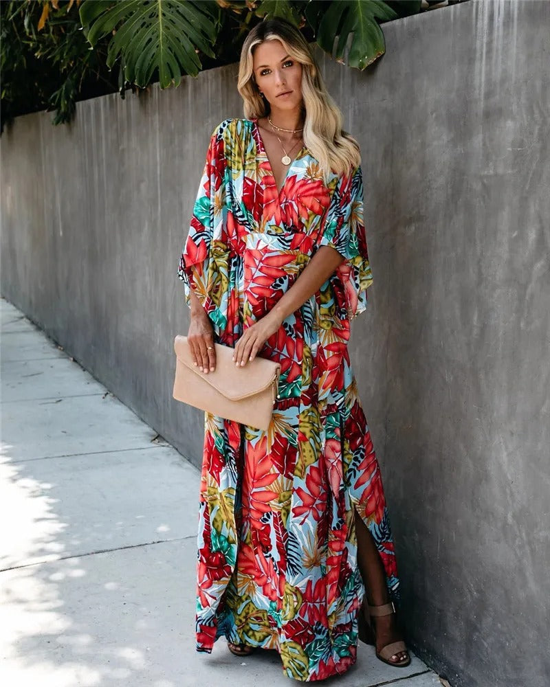 Juniper - Boho Breeze Kimono Maxi Jurk