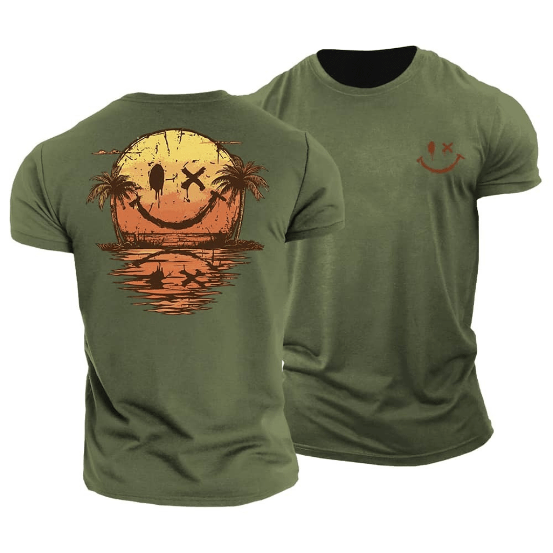 Drayco™  – T-Shirt met Artistieke Backprint en Relaxte Fit