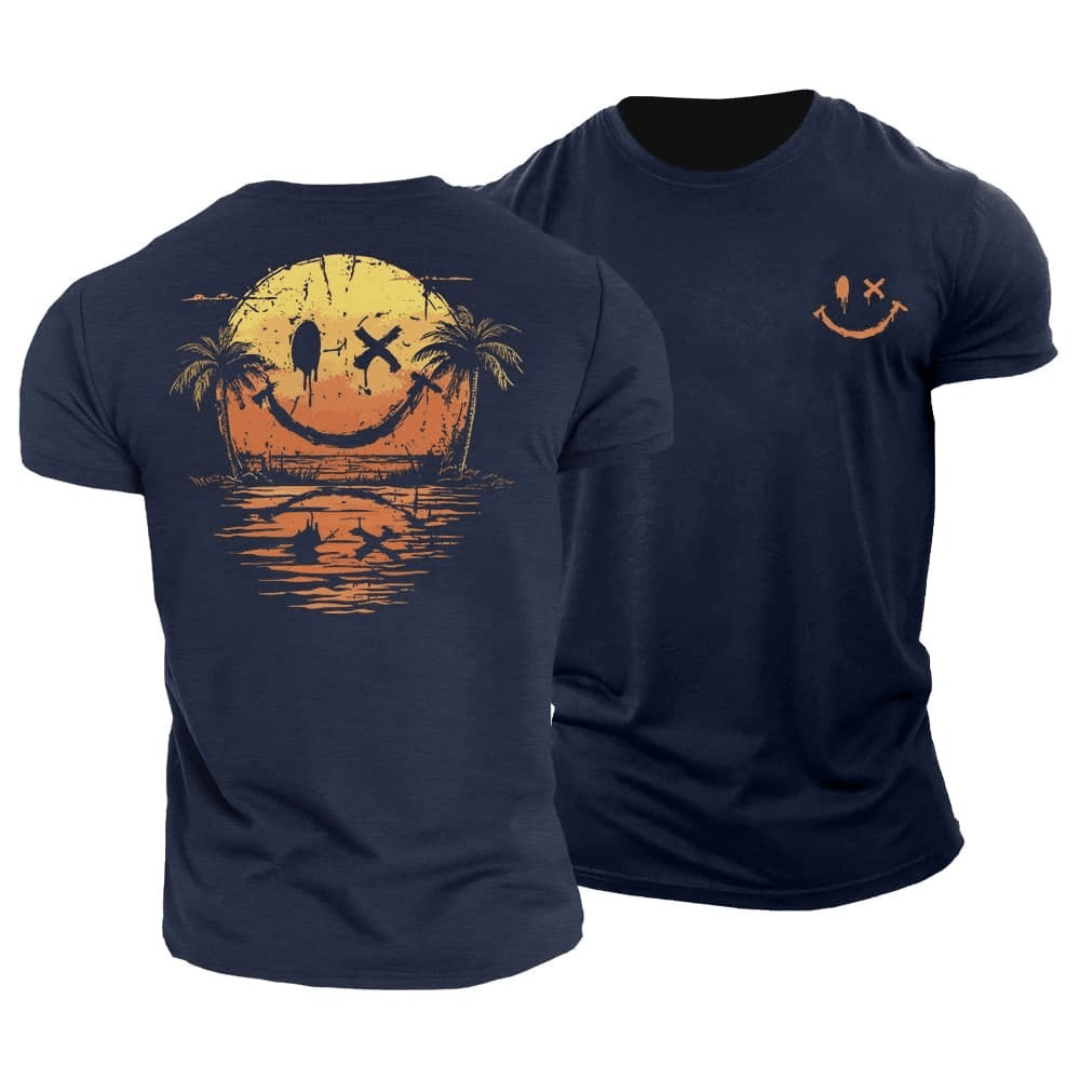 Drayco™  – T-Shirt met Artistieke Backprint en Relaxte Fit