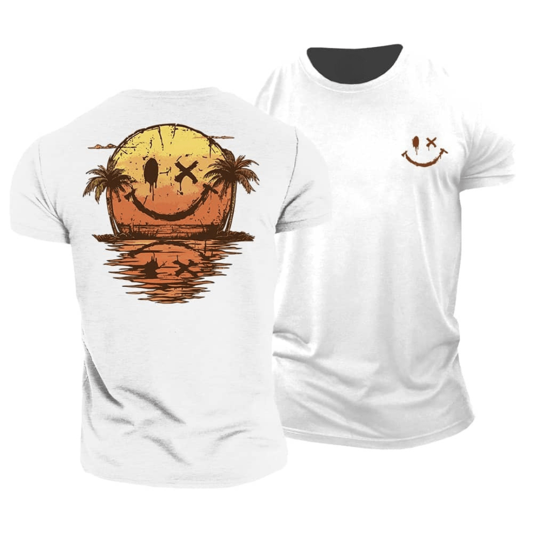 Drayco™  – T-Shirt met Artistieke Backprint en Relaxte Fit