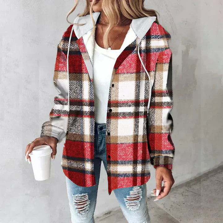 Fenna – Geruite Hoodie