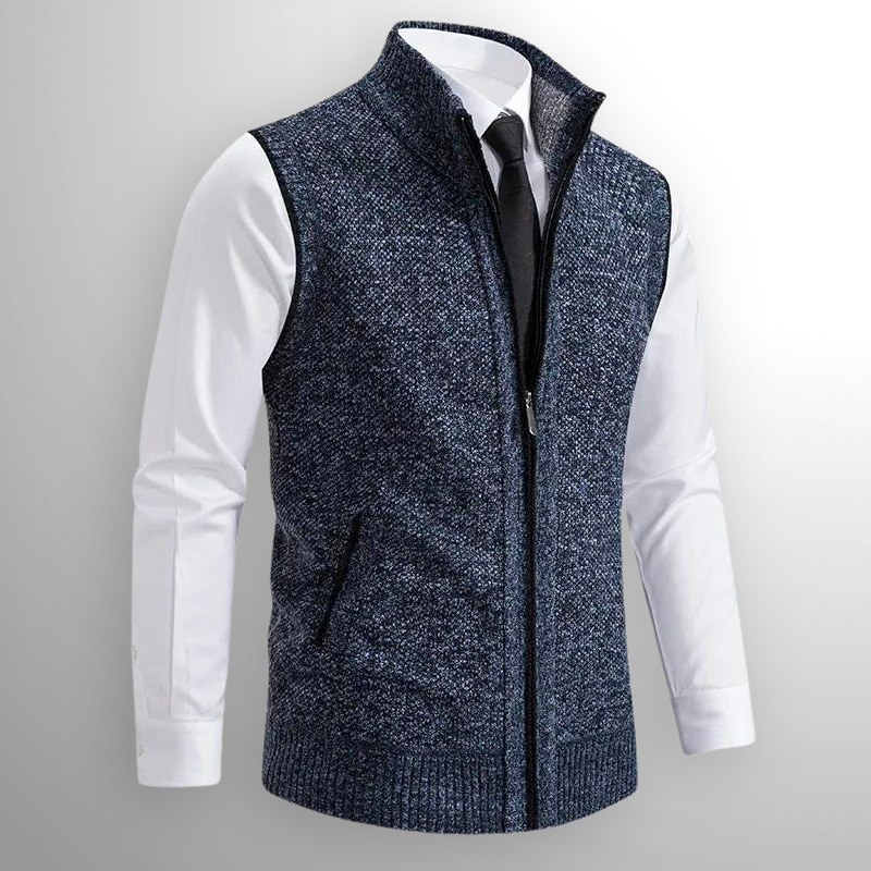 Harrison - sweatervest met volledige ritssluiting