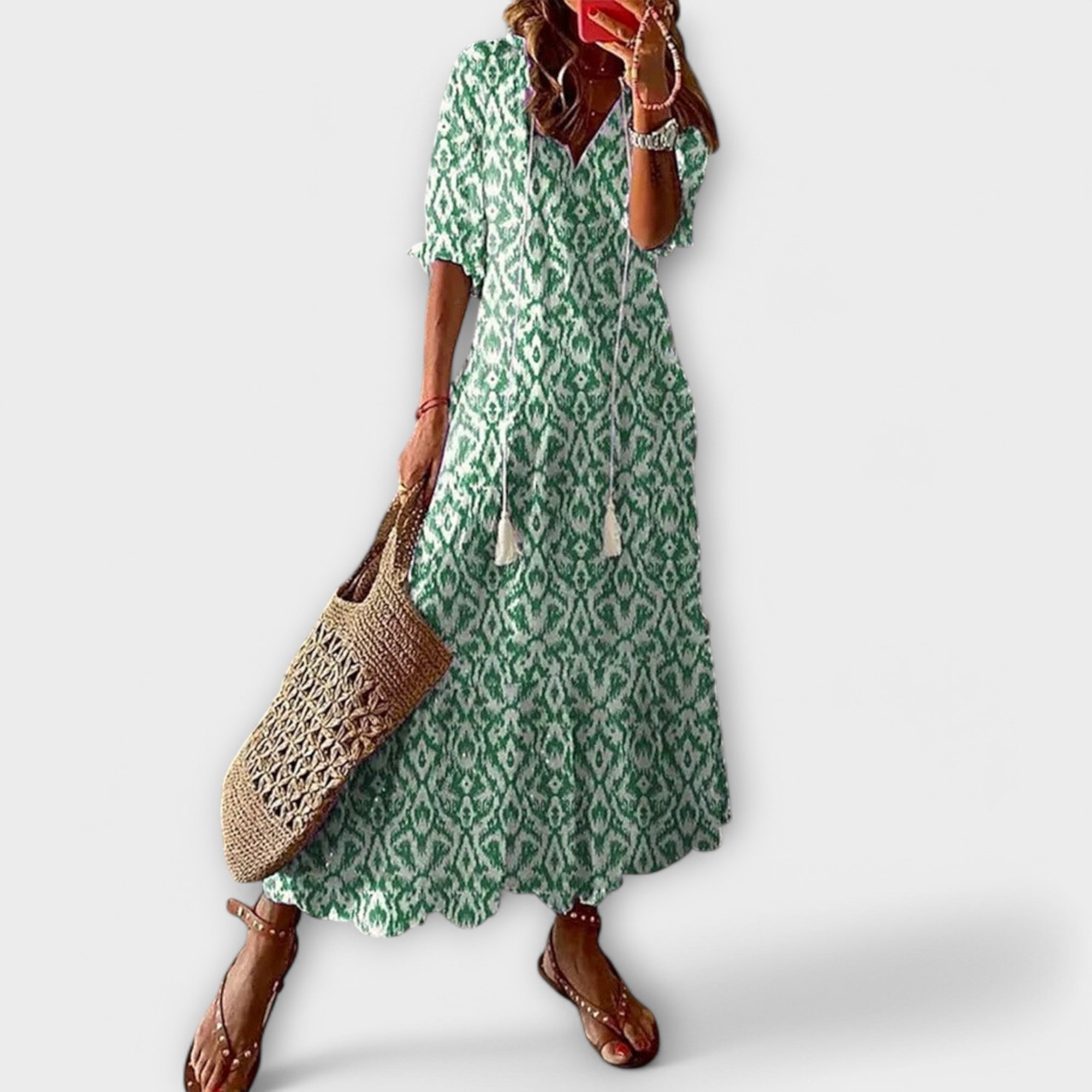 Bettina - Boheemse Maxi-jurk