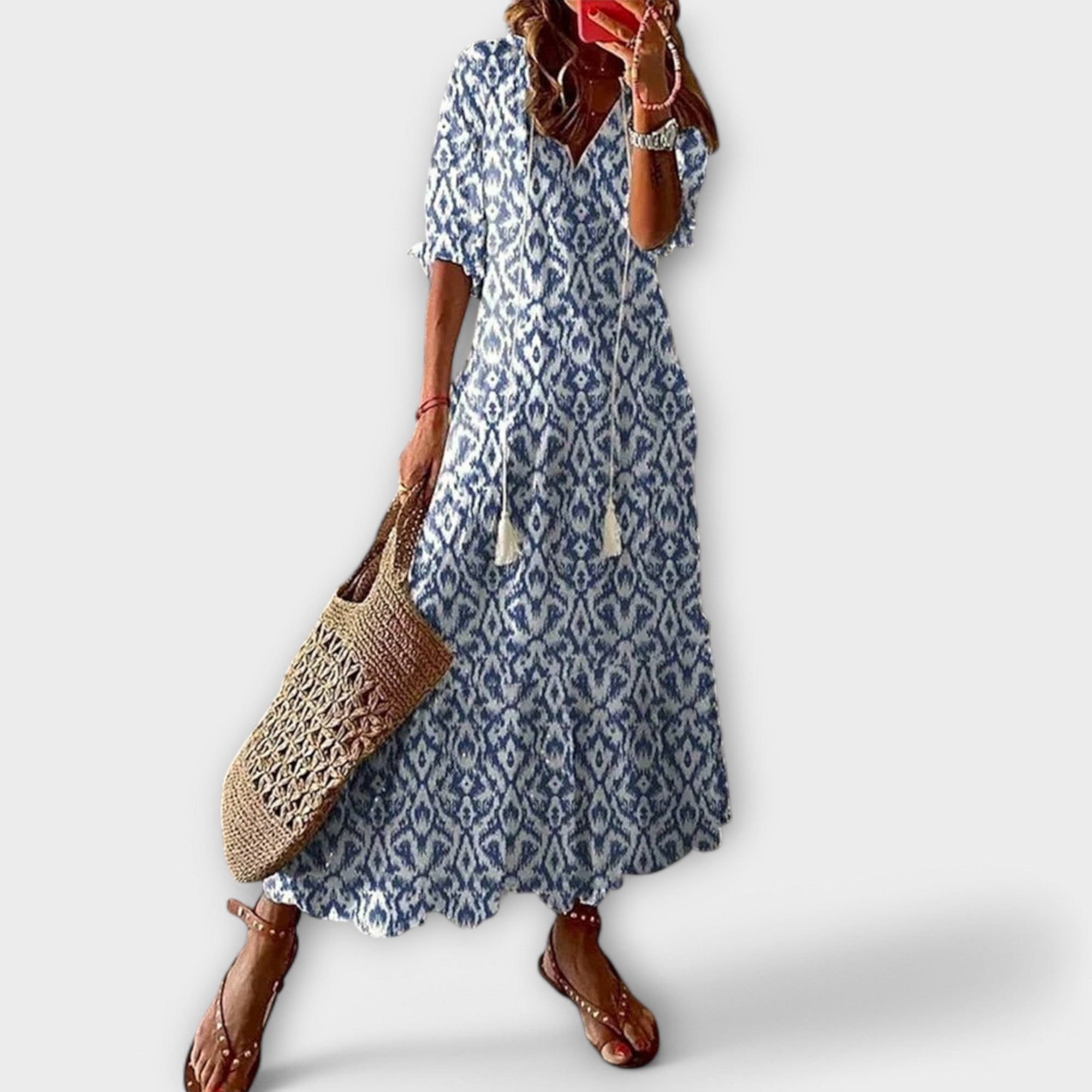 Bettina - Boheemse Maxi-jurk